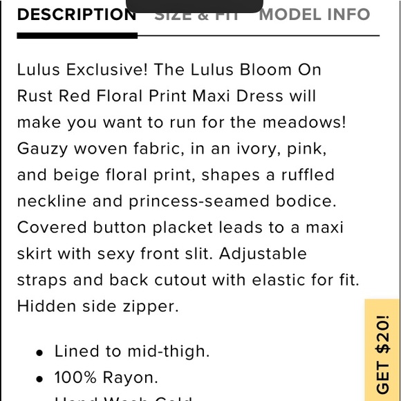 Bloom On Rust Red Floral Print Maxi Dress - Picture 8 of 10